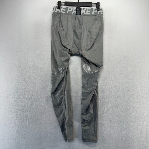 Nike Pro Compression Tights Men's XL Gray Training Workout Lifting Running Gym - Picture 6 of 9